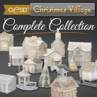 ED - 32095CD - Freestanding Xmas Village: Complete 2017 - OESD