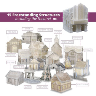 ED - 32112CD - Freestanding Xmas Village: Complete 2018 - OESD