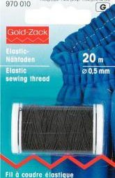 Elastic Thread - Black - 0.5mm x 20 M - Prym