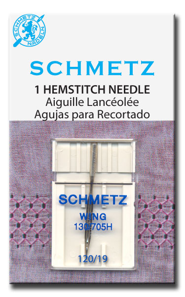 Schmetz  - 130/705  - Wing/Hemstitch  - #120