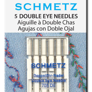 Schmetz  - 130/705  - Double Eye  - #080  - 5 Pack