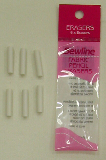 Sewline - Fabric Pencil Erasers Refill - 6 Pack - For Red Versio