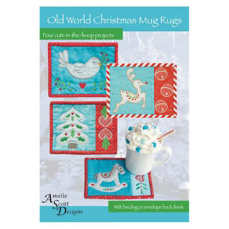 CD  - Old World Christmas Mug Rugs  - Amelie Scott Designs