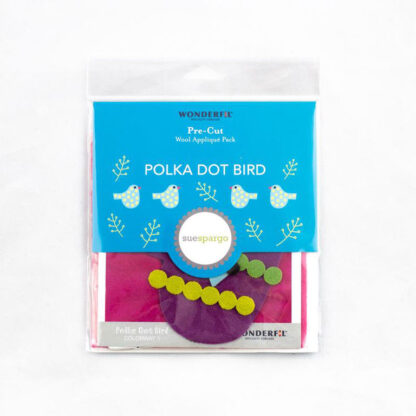 Sue Spargo - Pre-Cuts -  Wool Applique Pack - Polka Dot Bird 1