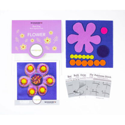 Sue Spargo - Pre-Cuts -  Wool Applique Pack - Flower 2