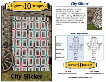 Pattern - City Slicker - Highway 10 Designs
