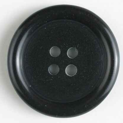 Button - 28 mm - Black - 4 Hole Round - Dill Buttons