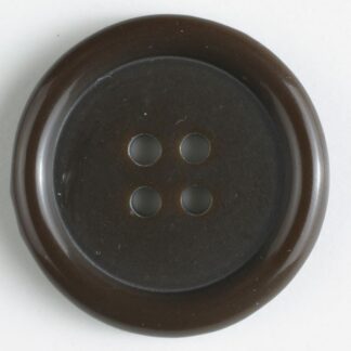 Button - 28 mm - Brown - 4 Hole Round - Dill Buttons