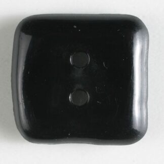Button - 23 mm - Black - 2 Hole Square - Dill Buttons