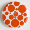 Button - 20 mm - 310659 - Orange - Dill Buttons