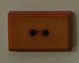 Button - 30 mm - Tan - 2 Hole Rectangle - Dill Buttons