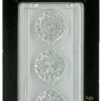 Button - 0016 - 14 mm - Clear - by Dill Buttons of America