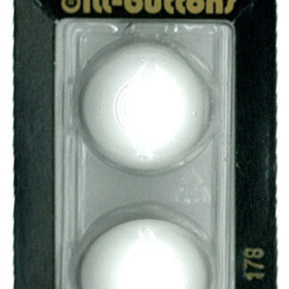 Button - 0178 - 23 mm - White - by Dill Buttons of America