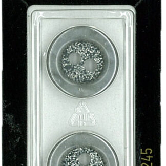 Button - 0245 - 20 mm - Silver - by Dill Buttons of America