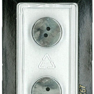 Button - 0267 - 15 mm - Grey - by Dill Buttons of America