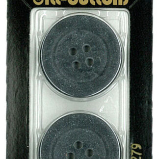 Button - 0279 - 25 mm - Black - by Dill Buttons of America