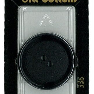 Button - 0336 - 30 mm - Black - by Dill Buttons of America