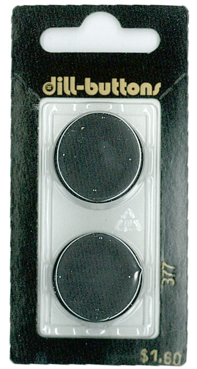 Button - 0377 - 23 mm - Black - by Dill Buttons of America