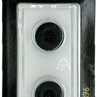 Button - 0396 - 14 mm - Black - by Dill Buttons of America