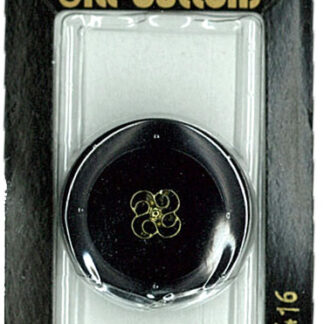Button - 0416 - 28 mm - Black - by Dill Buttons of America