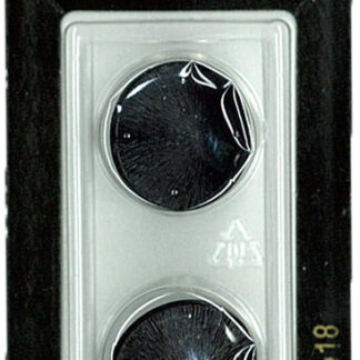Button - 0418 - 20 mm - Black - by Dill Buttons of America