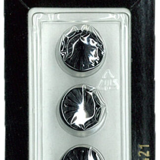 Button - 0421 - 13 mm - Black - by Dill Buttons of America
