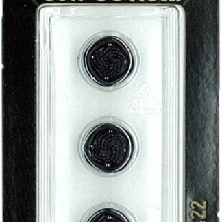 Button - 0422 - 11 mm - Black - by Dill Buttons of America