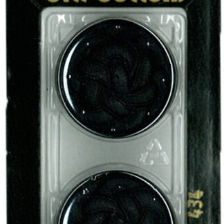 Button - 0434 - 28 mm - Black - by Dill Buttons of America