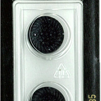 Button - 0435 - 18 mm - Black - by Dill Buttons of America