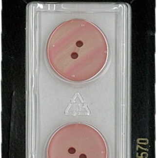 Button - 0570 - 18 mm - Pink - by Dill Buttons of America