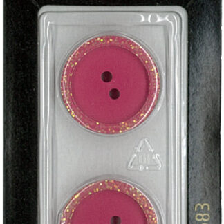 Button - 0583 - 20 mm - Pink - by Dill Buttons of America