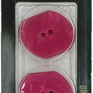 Button - 0588 - 28 mm - Pink - by Dill Buttons of America