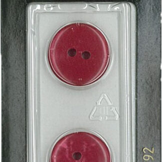 Button - 0592 - 18mm - Red - by Dill Buttons of America
