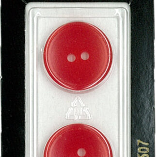 Button - 0607 - 20 mm - Red - by Dill Buttons of America