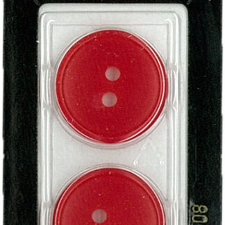 Button - 0608 - 23mm - Red - by Dill Buttons of America