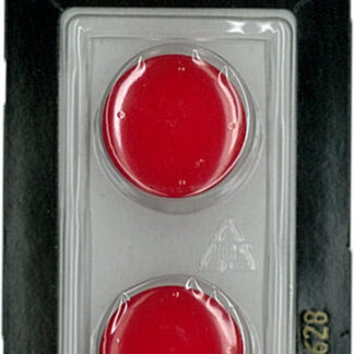 Button - 0628 - 20 mm - Red - by Dill Buttons of America