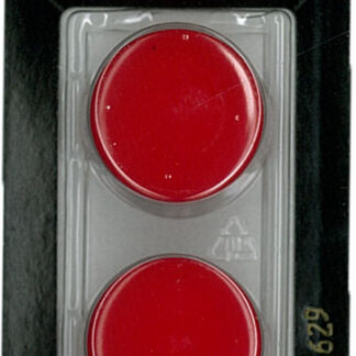 Button - 0629 - 23mm - Red - by Dill Buttons of America