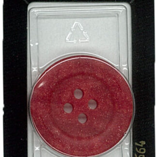 Button - 0664 - 30 mm - Red - by Dill Buttons of America