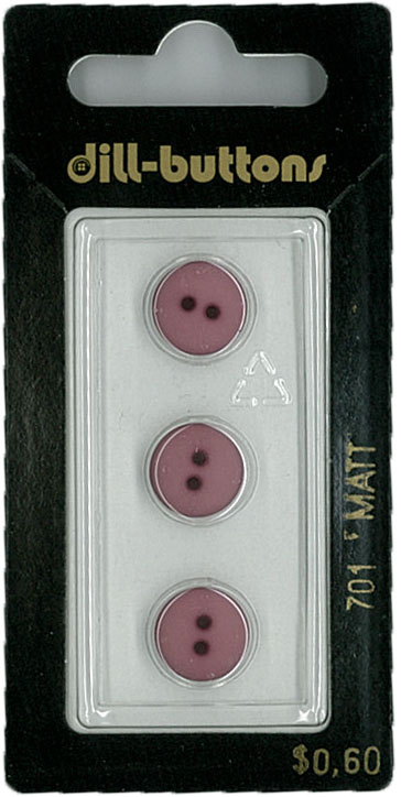 Button - 0701 - 11 mm - Maroon - by Dill Buttons of America