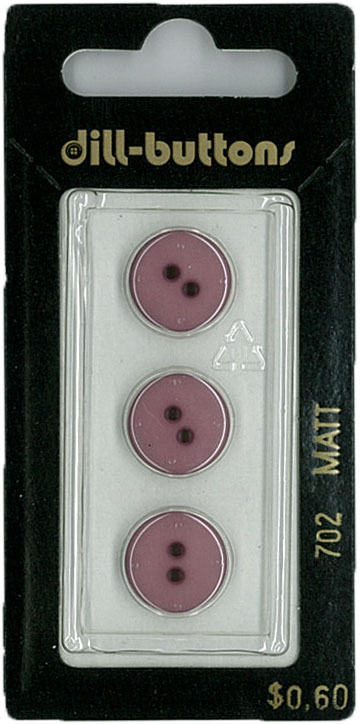 Button - 0702 - 13 mm - Maroon - by Dill Buttons of America