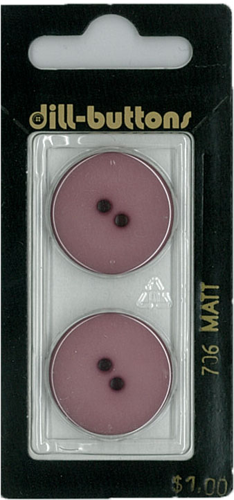 Button - 0706 - 23 mm - Maroon - by Dill Buttons of America