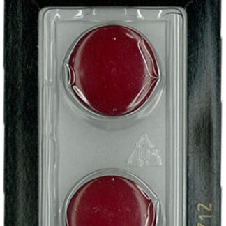 Button - 0712 - 19mm - Red - by Dill Buttons of America