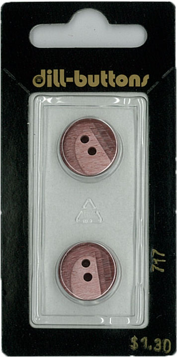 Button - 0717 - 14 mm - Maroon - by Dill Buttons of America