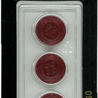 Button - 0730 - 14 mm - Maroon - by Dill Buttons of America