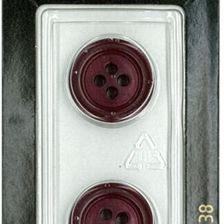 Button - 0738 - 18 mm - Maroon - by Dill Buttons of America