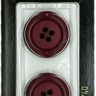 Button - 0740 - 23 mm - Maroon - by Dill Buttons of America