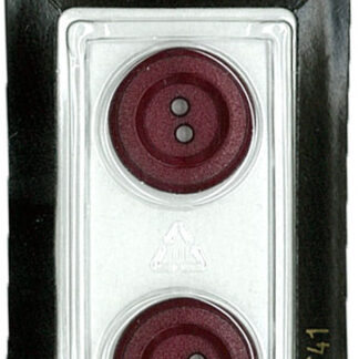 Button - 0741 - 19 mm - Maroon - by Dill Buttons of America