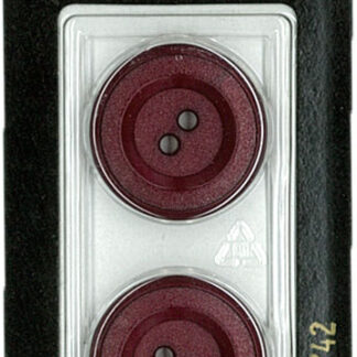Button - 0742 - 23 mm - Maroon - by Dill Buttons of America
