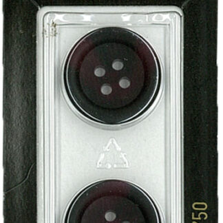 Button - 0750 - 20 mm - Maroon - by Dill Buttons of America