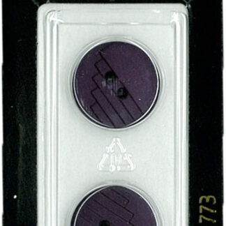 Button - 0773 - 18 mm - Dark Purple - by Dill Buttons of America